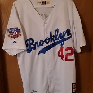 Majestic White and Blue Brooklyn Shirt